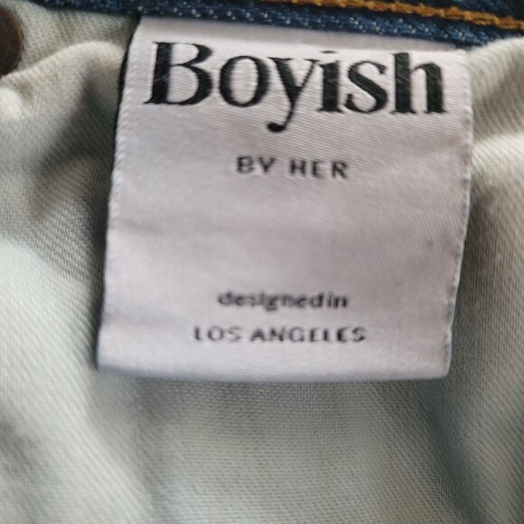 Boyish by Her The Tommy High-Rise Destroyed Frayed Hem Denim Jeans. Size 29 - Picture 6 of 10